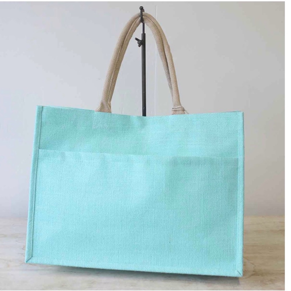 The Royal Standard Jute a pocket Tote in Mint